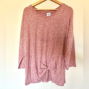 NWT ARMADIO Women’s Drop Shoulder Front Twist T-Shirt